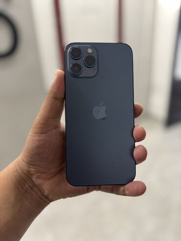оперативная память купить в бишкеке: IPhone 12 Pro Max, Б/у, 128 ГБ, Pacific Blue, Защитное стекло, Чехол, 84 %