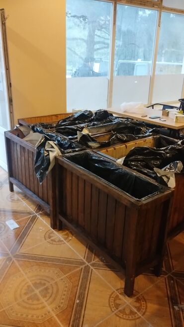 Bitkilər üçün dibçəklər: Taxta dekorativ çiçək qabları #dibçeklər # gül gablari #dibceklər — 5