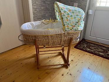 astara mebel: Təbii materialdan hazırlanmış beşik səbəti (Moses basket) və ağacdan — 1