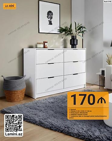Komodlar: LA MINI komod - Model kodu: 6146 - Ölçülər: D 40 × H 80 × E 140 sm - — 1