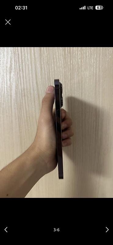 aplle wotch: IPhone 14 Pro Max, Б/у, 256 ГБ, Deep Purple, Кабель, 80 % — 3