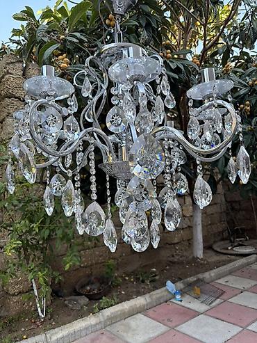 lustr ventilator: Çılçıraq, 8 lampa, Metal — 3