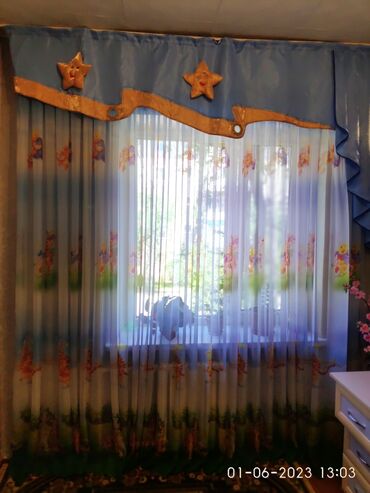 Шторы и жалюзи: Продаю штору в детскую комнату . ширина :2,30( можно сделать шире)