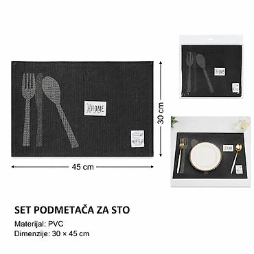 KMT PVC stolica za pribor za jelo 2407957 Praktična PVC podloga za