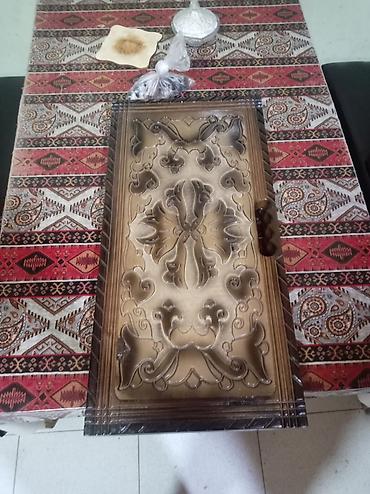 oyun adları: Taxta nərd dəsti - Material: ağacdan hazırlanmış, laklı səth. Çərçivə — 2