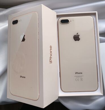Apple iPhone: IPhone 8 Plus, 64 GB, Qızılı, Barmaq izi, Sənədlərlə