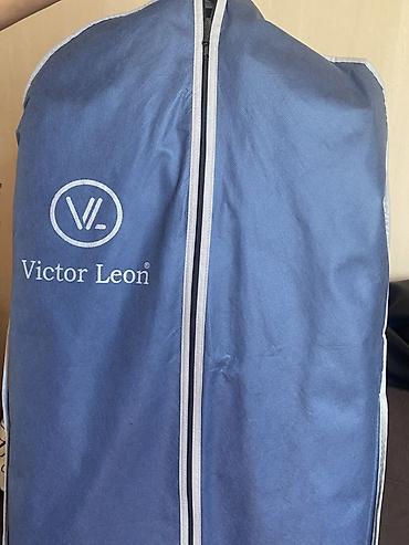 toy çantasi: Victor Leon üçlü kostyum dəsti - Rəng və naxış: Tünd boz, xırda — 4