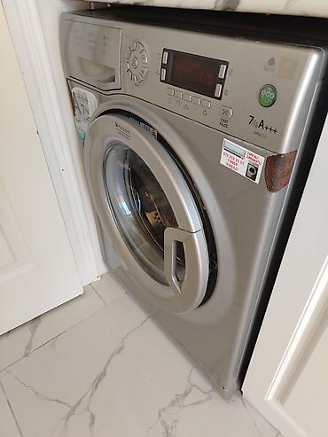 ariston paltaryuyan servis: Paltaryuyan maşın Hotpoint Ariston, 7 kq, İşlənmiş, Avtomat, Qurutmasız, Kredit yoxdur, Ünvandan götürmə — 3