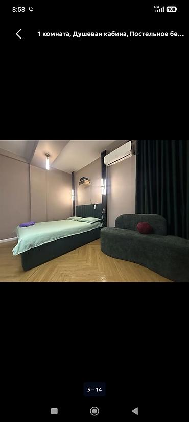 Посуточная аренда квартир: 1 комната, Душевая кабина, Постельное белье, Кондиционер — 17