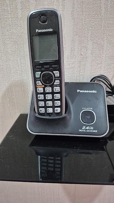 dekorativ nomrə: - Panasonic simsiz ev telefonu və baza stansiyası - 2.4 GHz Digital — 1