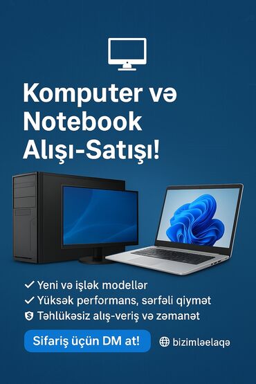 Kombi: Komputer və Notebook alışı-satışı xidməti - Təmir və proqramların