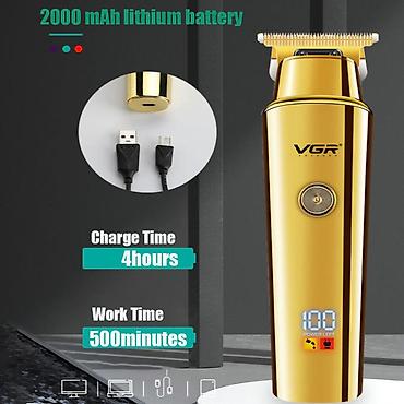 Trimmer VGR 947 - 6000RPM / 2000MAH - 500Dəqiqə / Cord/Cordless TYPC