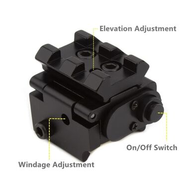 прицелы: Тактический миниатюрный регулируемый компактный лазерный прицел