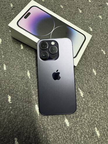 Apple iPhone: IPhone 14 Pro, Б/у, 512 ГБ, Deep Purple, Коробка, 86 %