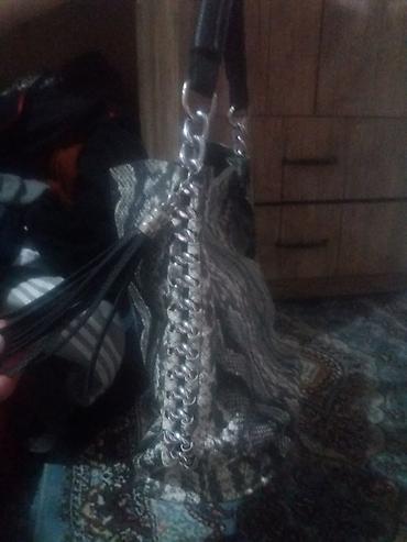 Шопперы: Женская сумка-шоппер с принтом под змеиную кожу + съемный внутренний — 10