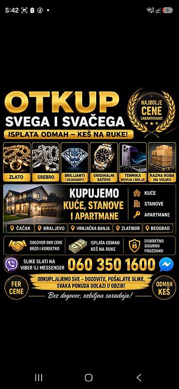 Ostali proizvodi za kuću: Otkup – sve i svašta, isplata odmah (keš na ruke) Šta otkupljujemo: - — 3