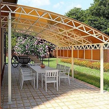 Навесы: Навес, Арочный, Металл, Поликарбонат, Новый, Бесплатный выезд — 9