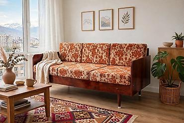 🛋Диван-кровать с деревянным каркасом - Спальное место раскладывается