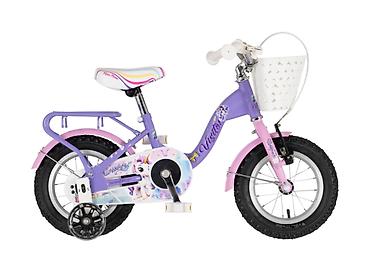 nike plave patike: Bicikl kids Visitor Unicorn 12" 8" V-brake + kontra, 95–115 cm (12") — 1