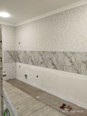 Tavan işləri: Ümumi təmir Alçıpan tavan və dekorativ divar-panelləri üzrə peşəkar — 15