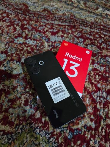 сломанные ноутбуки: Redmi, Redmi 13, Новый, 256 ГБ, цвет - Черный, 2 SIM