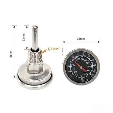 toplomer na celo: TERMOMETAR INDUSTRIJSKI SA NAVOJEM 1/4 FI 36MM | Inox termometar — 3