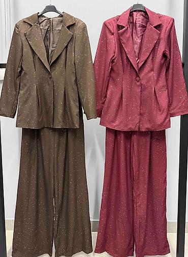 new yorker torba za plazu: Damski komplet sako + pantalone sa šljokičastim efektom velicine od s — 4