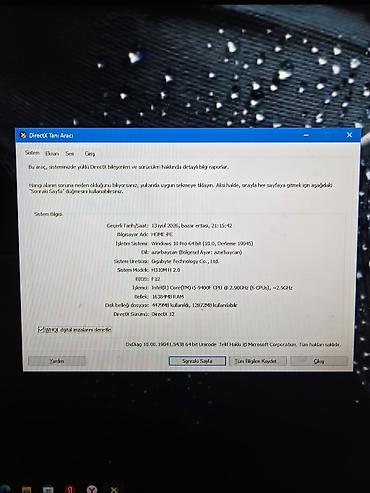 i5 9400f: Geymer stolüstü kompüter komplekti Sistem - Prosessor: Intel Core — 3