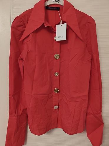 woolrich jakne: Ženska košulja EVAROZA – crvena NOVO - Klasičan kroj sa istaknutim — 1