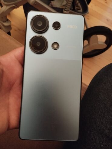 xiaomi poco x3 irşad: Poco M6 Pro, 256 GB, rəng - Göy, Zəmanət, Sensor, Barmaq izi