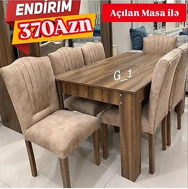 Endirimli Yemək Dəsti – 370 AZN - Açılan masa: taxta teksturalı