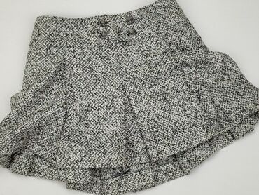 spódnice szara plisowane: Skirt, S (EU 36), condition - Good