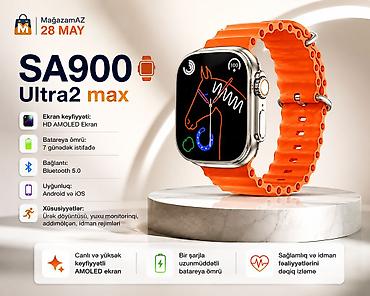 agilli saat: Kateqoriya: Smart saatlar Məhsul: Smart saat “SA900 Ultra2 Max” — 1