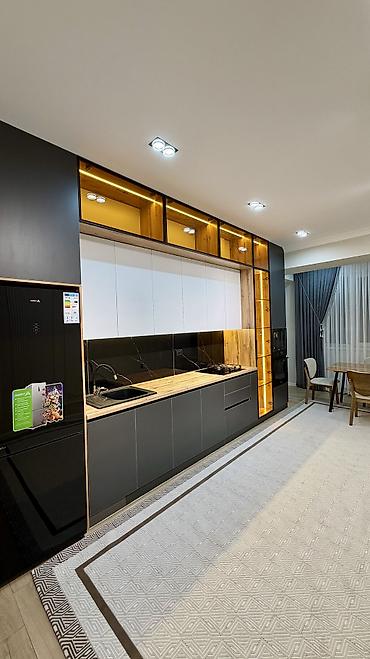 кара балта продажа квартир: 2 комнаты, 91 м², Калинина мкр., Элитка, 4 этаж, Дизайнерский ремонт — 10