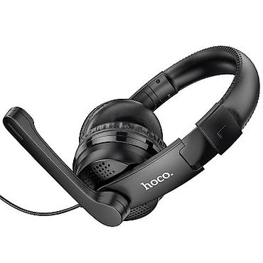 Qulaqcıqlar: Hoco simli qulaqlıq-mikrofon (headset) - Qulaqüstü dizayn, qapalı — 1