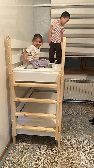 Двухъярусные детские кровати: Двуярусные кровати Качество до120кг выдерживают На заказ 3-4 дня — 12