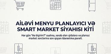 Кухонные принадлежности: Ailəvi Menyu Planlayıcı və Smart Market Siyahısı Kiti — ailələr üçün — 2