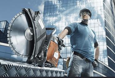 Шаймандарды, жабдууларды ижарага берүү: Бензорез Husqvarna — профессиональный ручной резчик по бетону, камню и — 1