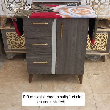Гладильные доски: Ütü masası Hem praktik, hem də elegant dizaynlı mebel tipli ütü