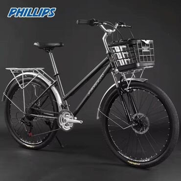 Велоаксессуары: Женский легкий велосипед PHILLIPS 26 дюймов!* 🌟, вес всего 14 кг