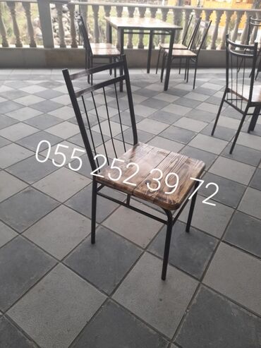 Masa və oturacaq dəstləri: Qonaq otağı üçün, Yeni, Açılmayan, Kvadrat masa, 4 stul — 23