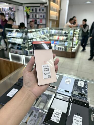 не рабочий телефоны: Google Pixel 6, Колдонулган, 128 ГБ, түсү - Ток сары, 2 SIM