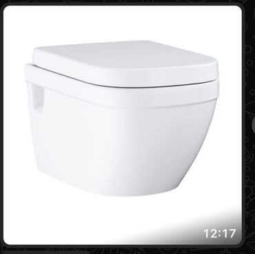 Unitazlar: Divara quraşdırılan, ağ rəngli bu tualet müasir vanna otağı dizaynları — 4