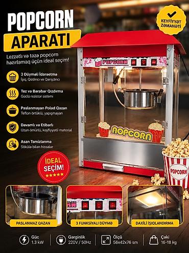 Popcorn aparatı – lezzətli və təzə popkorn hazırlamaq üçün ideal