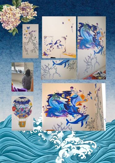 художественная роспись: Декоративная покраска, На масляной основе, На водной основе, До 1 года опыта