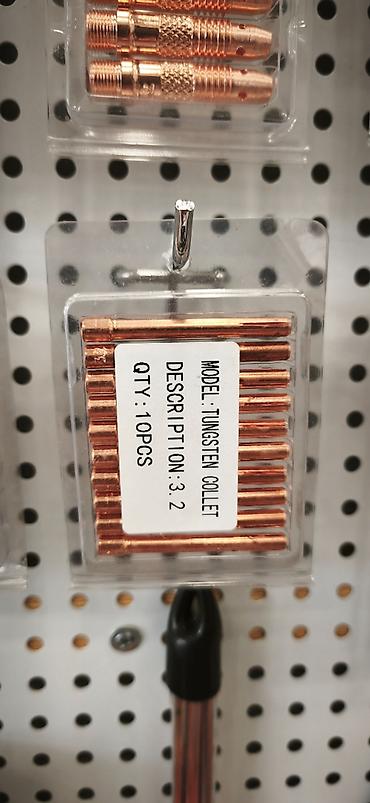 desler: Tungsten Collet dəsti – 3.2 mm - Model: Tungsten Collet - Ölçü/çap — 1