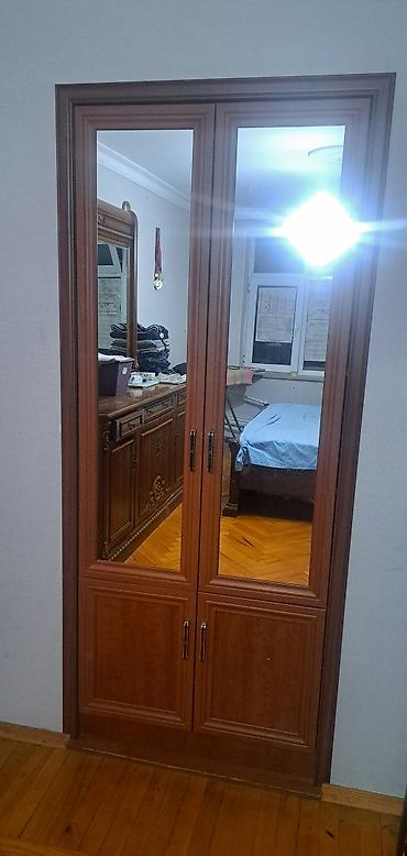Güzgülü divar dolabı - Material: ağac teksturalı MDF/LDSP, tünd lalafo.az -da Güzgülü divar dolabı - Material: ağac teksturalı MDF/LDSP, tünd