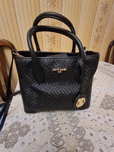 Çantalar: Pierre Cardin Paris qadın çantası – qara rəng - Material: toxunuş — 5