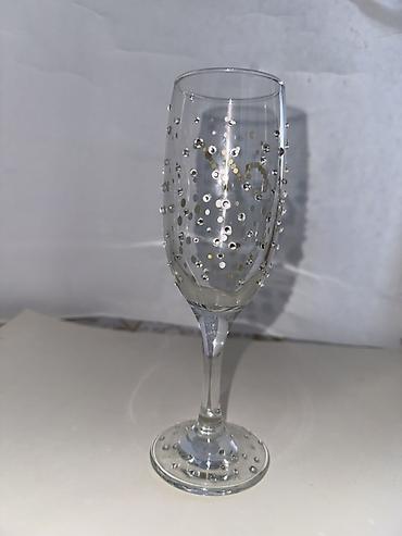 suse qab: Qədəhlər, rəng - Gümüşü, Şüşə, 2 ədədli dəst, 200 ml — 5