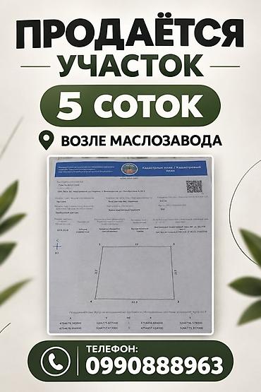 поля кант: 5 соток, Для строительства — 1